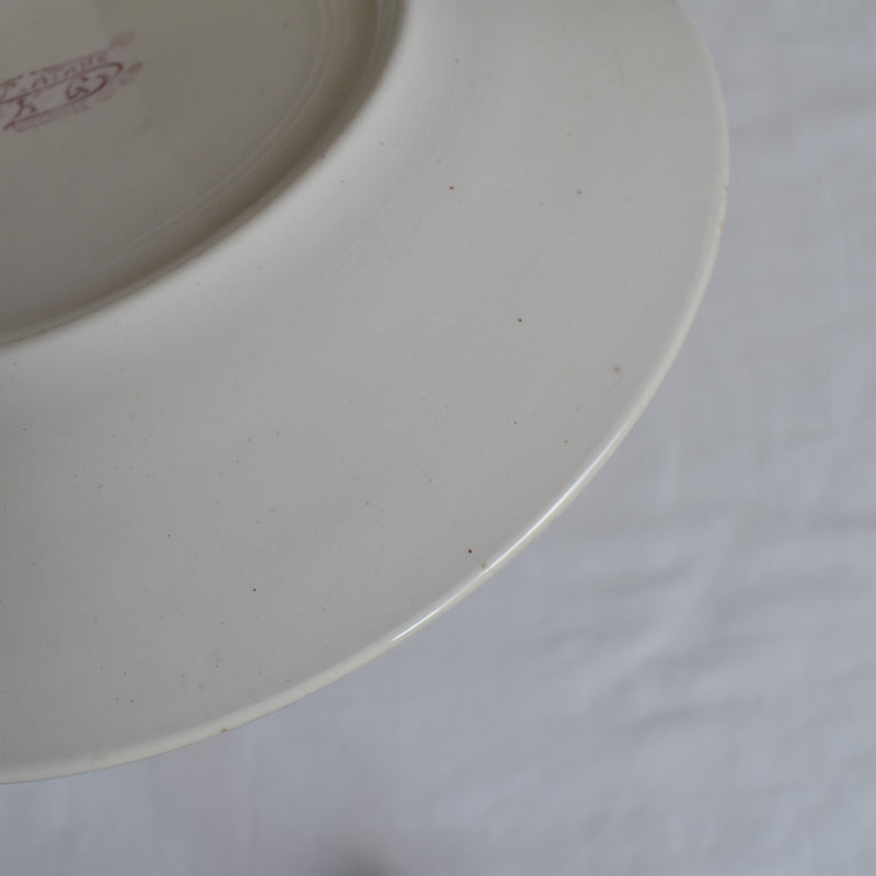 Antique plate K&G Luneville Platane K