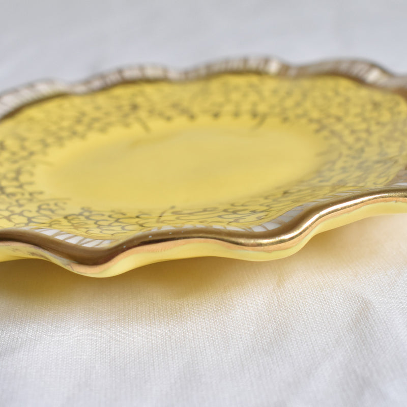 ア.ドラサンヴァル A.Dressinval コヒーカップソーサー イェロー B