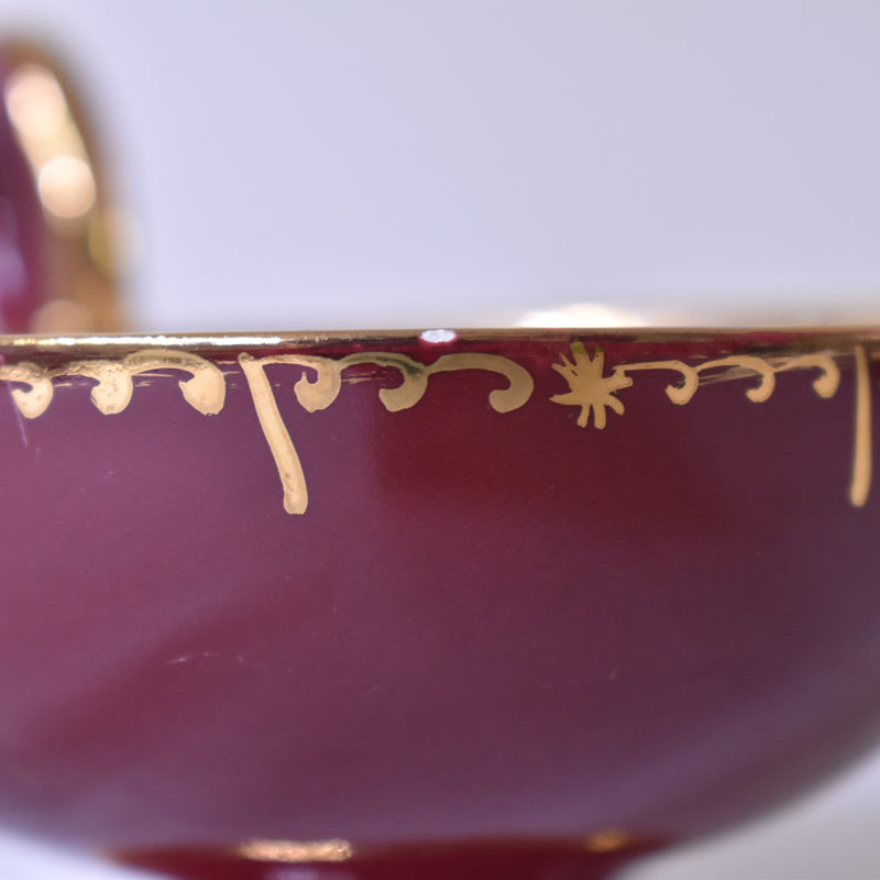 ア.ドラサンヴァル A.Dressinval コーヒーカップ＆ソーサー レッド B