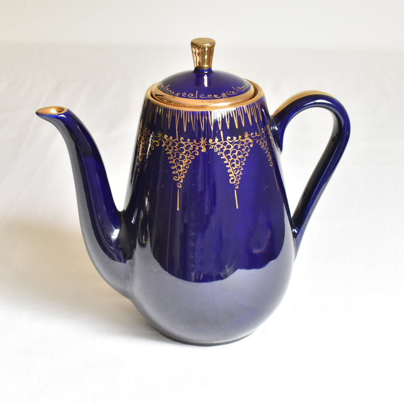 ア.ドラサンヴァル A.Dressinval コーヒーポット ダークブルー B