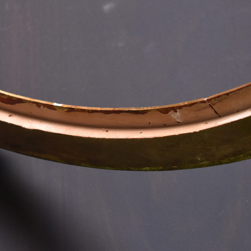 Antique oval gold floral frame