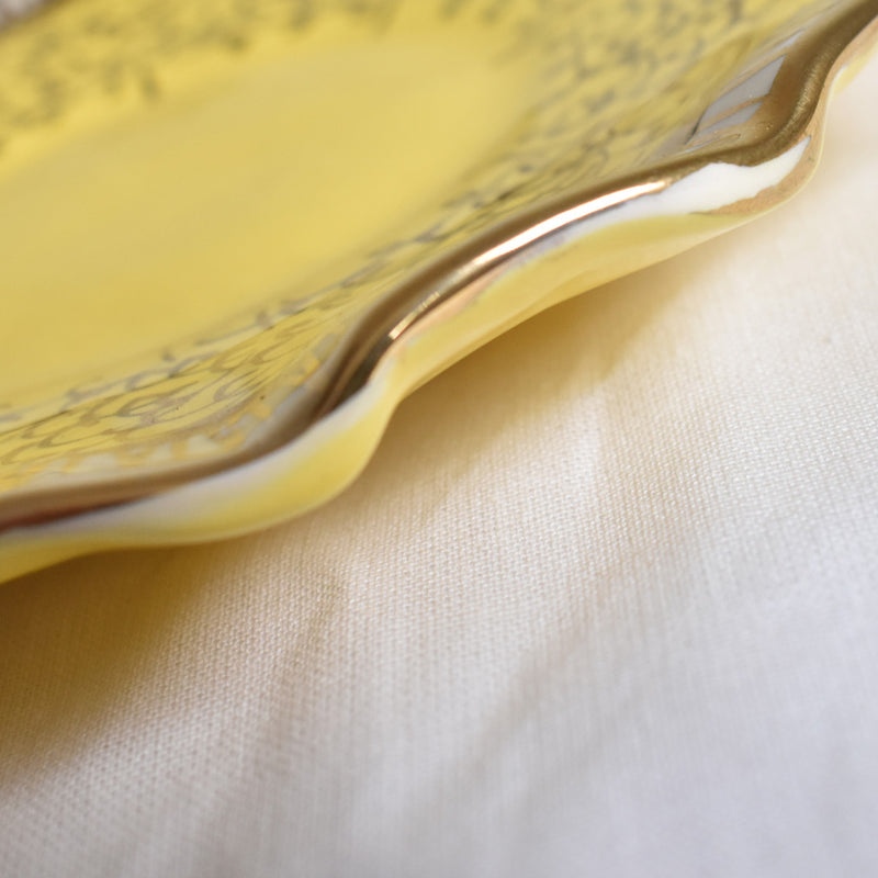 ア.ドラサンヴァル A.Dressinval コヒーカップソーサー イェロー B