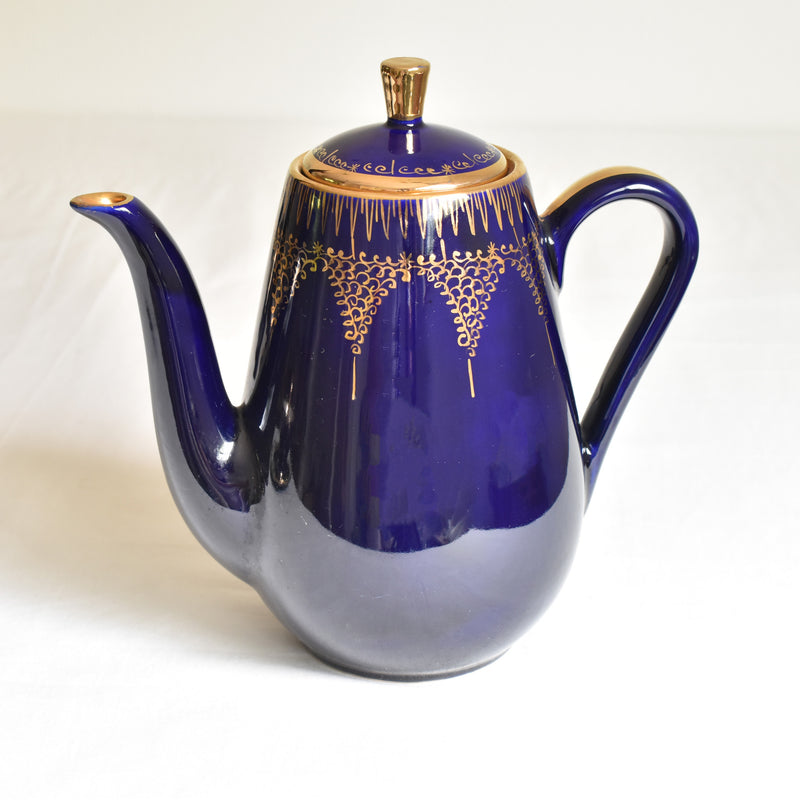 ア.ドラサンヴァル A.Dressinval コーヒーポット ダークブルー B