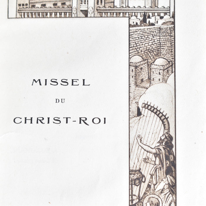 ヴィンテージ本 missel "Christ roi"