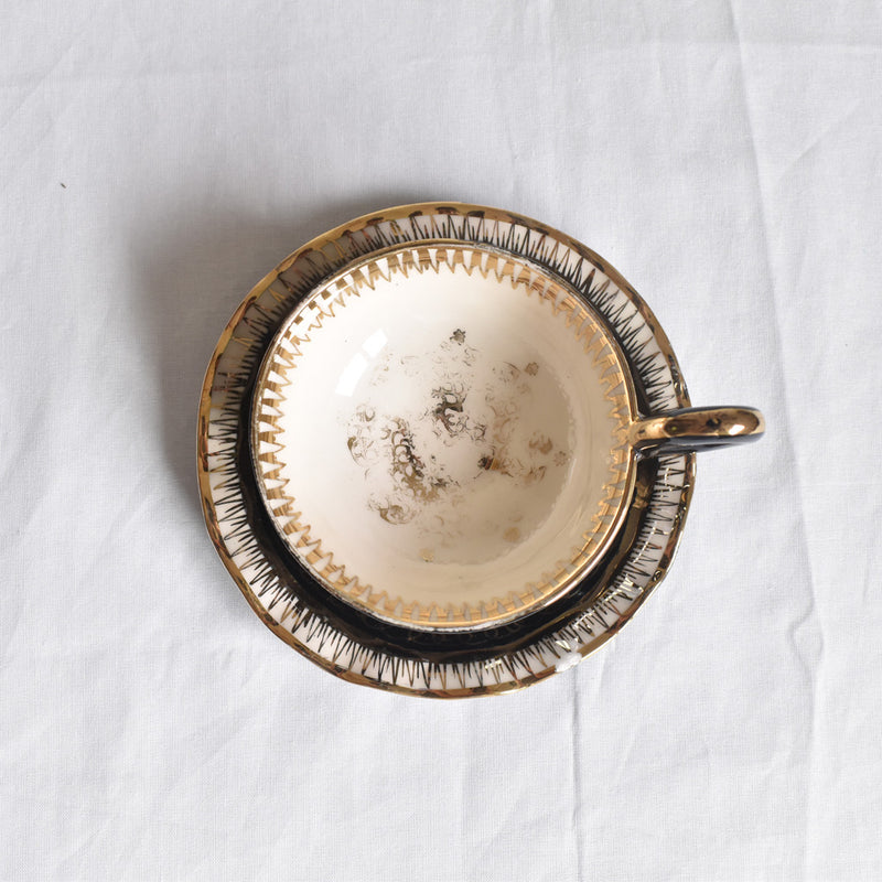 ア.ドラサンヴァル A.Dressinval コーヒーカップ＆ソーサー ブラック G