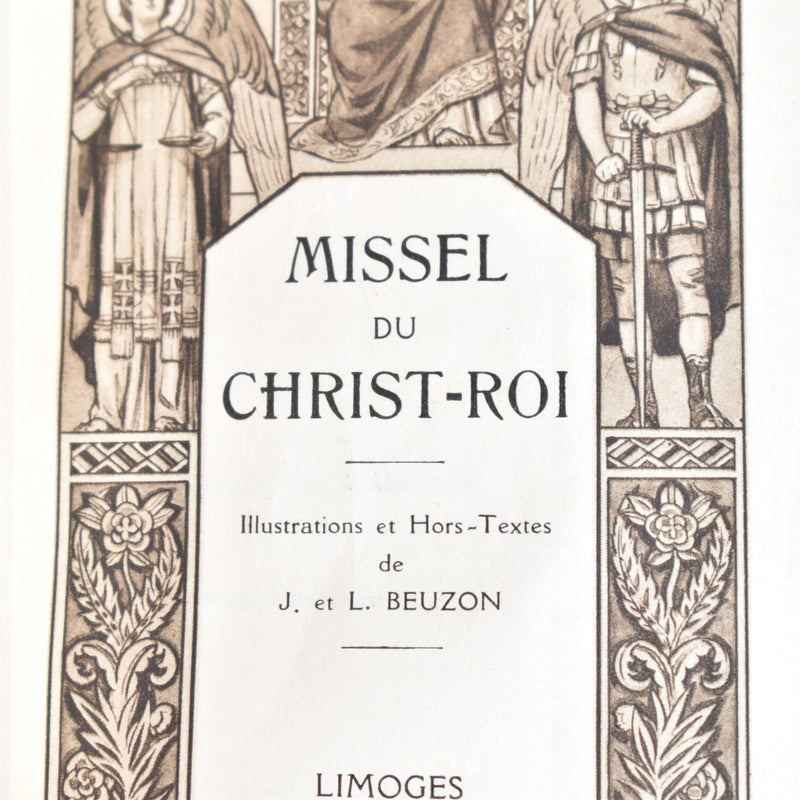Vintage missal "Christ the King"