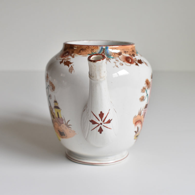 Antique Teapot Sarreguemines Kyoto