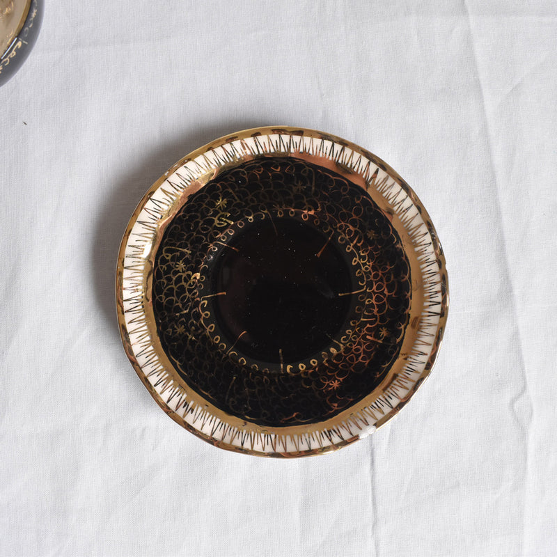 ア.ドラサンヴァル A.Dressinval コーヒーカップ＆ソーサー ブラック G