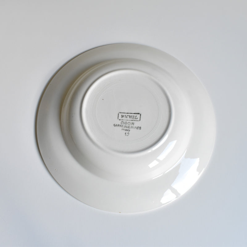 Vintage Deep Plate Digoin & Sarreguemines Michel B