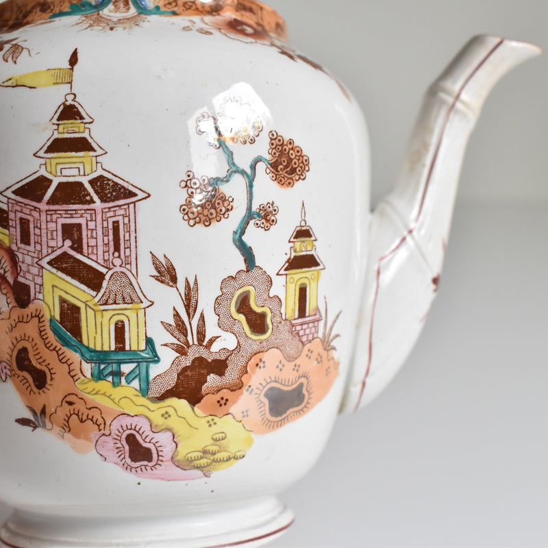 Antique Teapot Sarreguemines Kyoto
