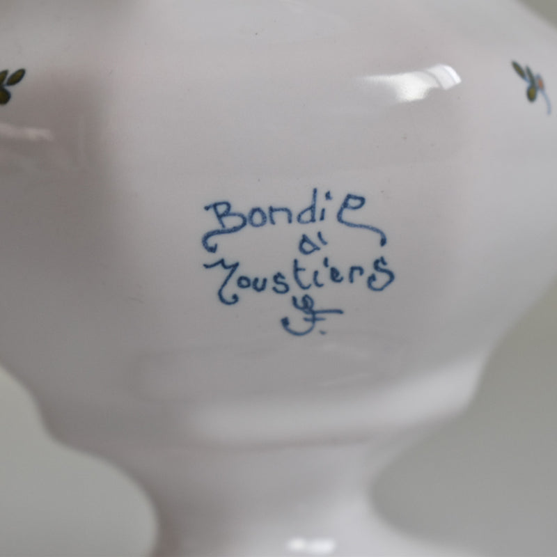 Vintage Moustiers Sugar Bowl