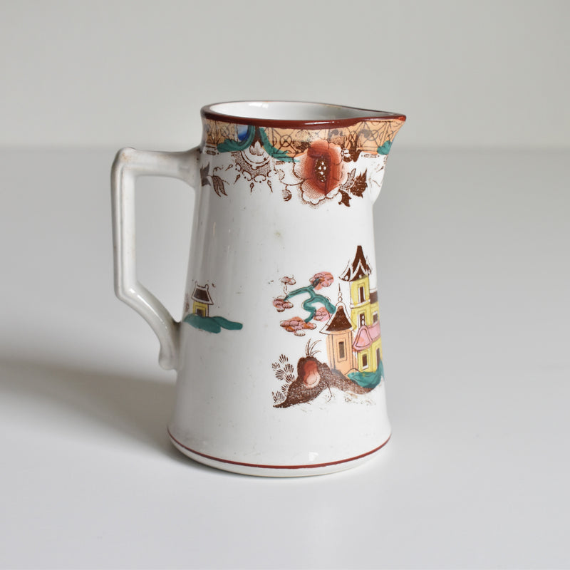 Antique Sarreguemines Creamer Kyoto