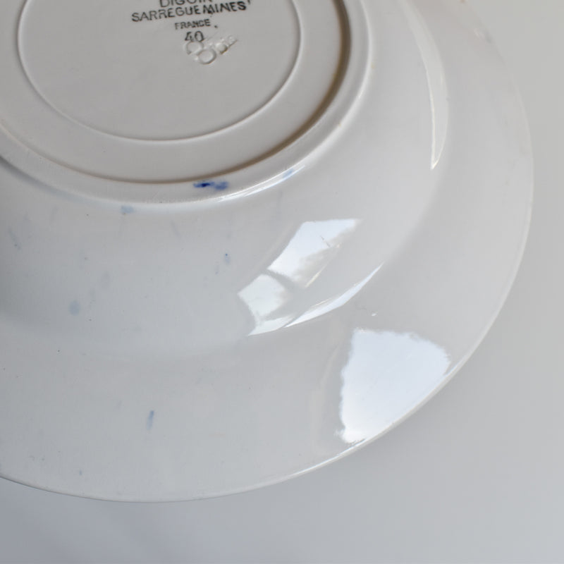 Vintage Deep Plate Digoin & Sarreguemines Efel E (On display at the Osaka store)