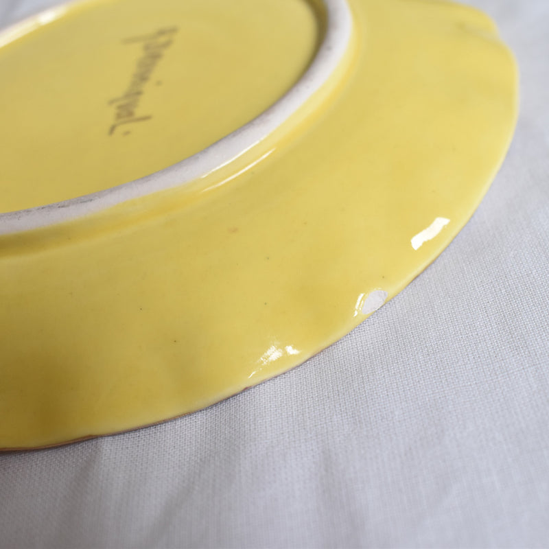 ア.ドラサンヴァル A.Dressinval チョコレートカップソーサー イェロー