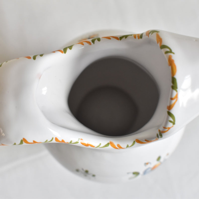 Vintage Moustiers pitcher