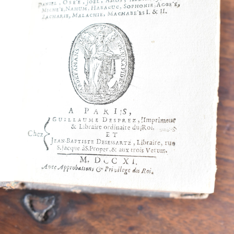 Antique book "La Sainte Bible" 6 volumes