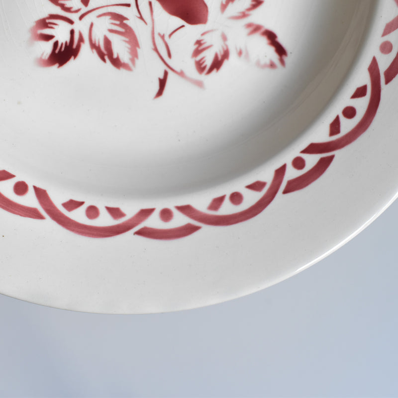 Vintage Deep Plate Digoin & Sarreguemines Michel B