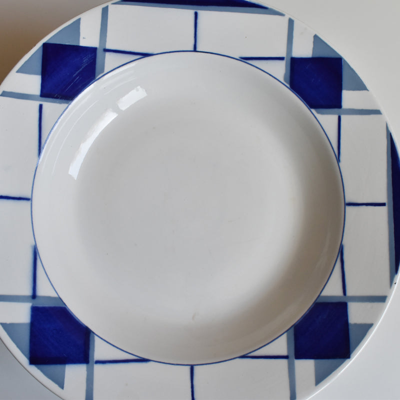 Vintage Deep Plate Digoin & Sarreguemines Efel E (On display at the Osaka store)