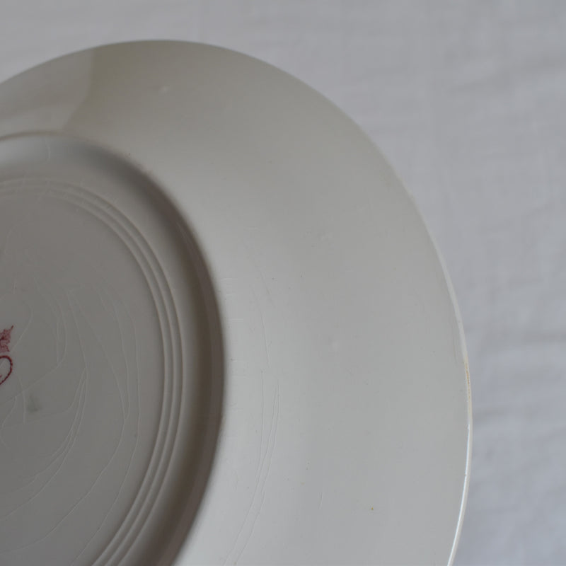 Antique Plate K&G Lunéville Platane L