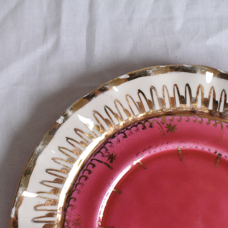 ア.ドラサンヴァル A.Dressinval チョコレートカップソーサー ピンク A