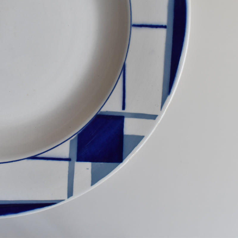 Vintage Deep Plate Digoin & Sarreguemines Efel E (On display at the Osaka store)