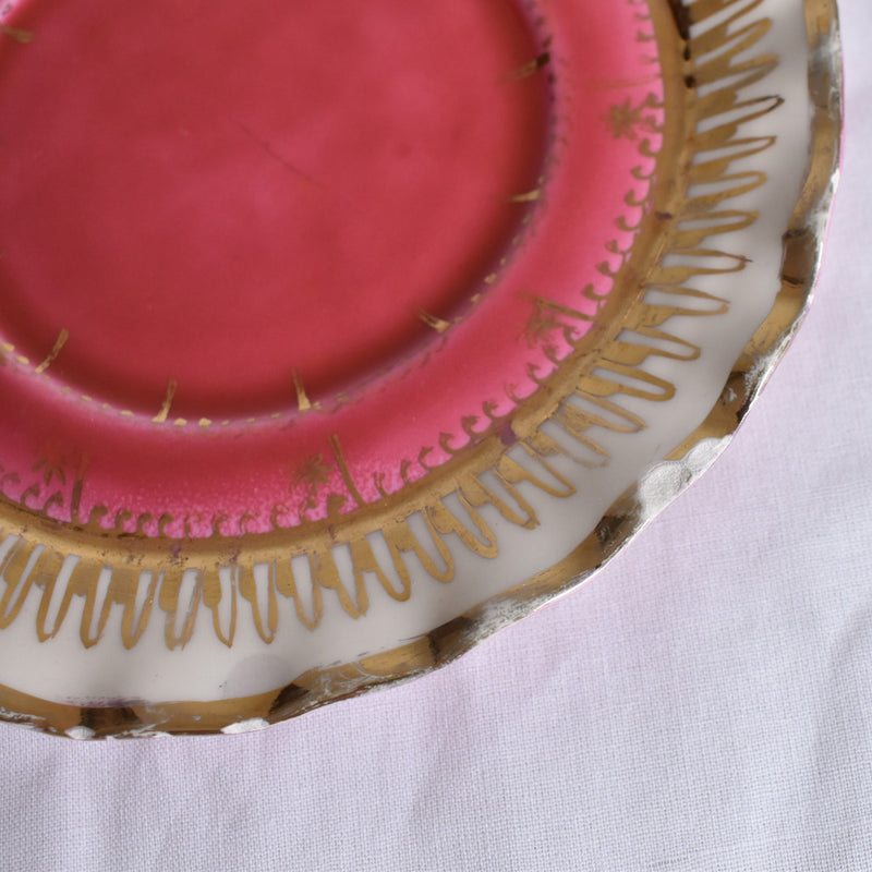 ア.ドラサンヴァル A.Dressinval チョコレートカップソーサー ピンク A