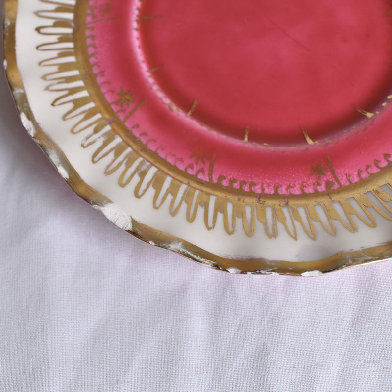 ア.ドラサンヴァル A.Dressinval チョコレートカップソーサー ピンク A