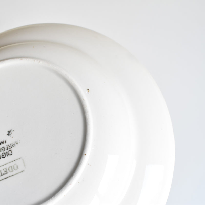 Vintage Deep Plate, Digoin & Sarreguemines "Odette A"
