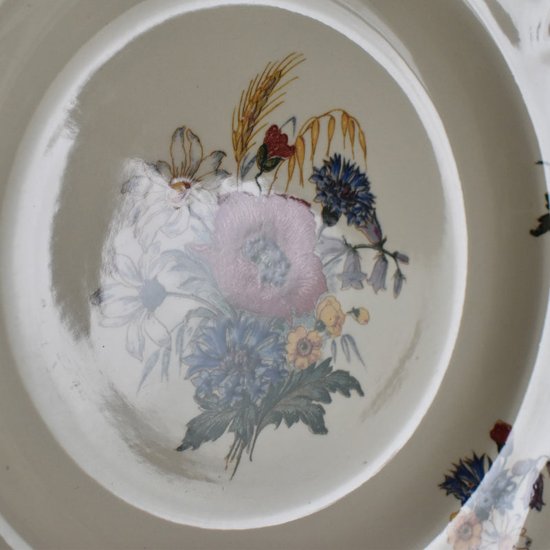 Vintage Deep Plate, Digoin & Sarreguemines, "Agreste A"