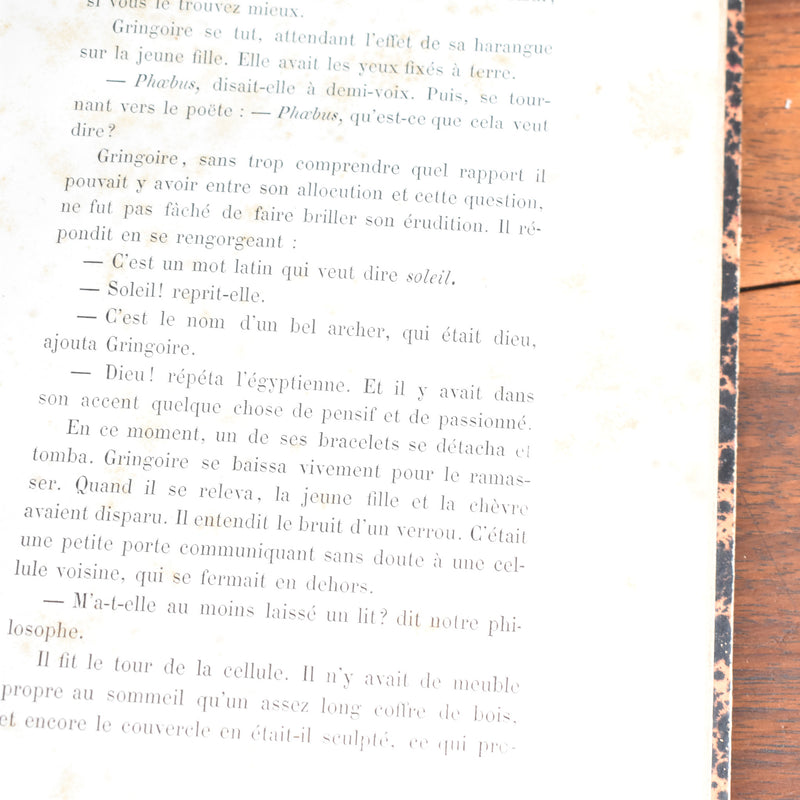 Antique book Victor Hugo "Notre Dame de Paris"