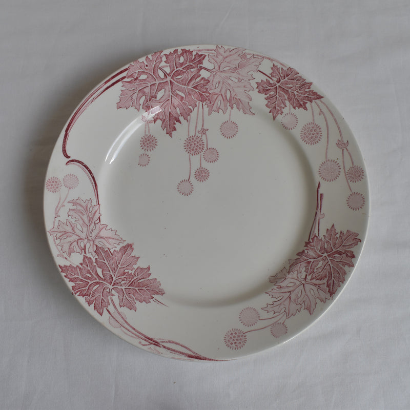 Antique plate, K&G Lunéville, Platane M