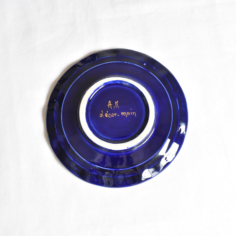 ア.ドラサンヴァル A.Dressinval コーヒーカップ＆ソーサー ダークブルー F