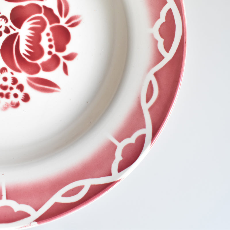 Vintage Deep Plate, Digoin & Sarreguemines "Odette A"