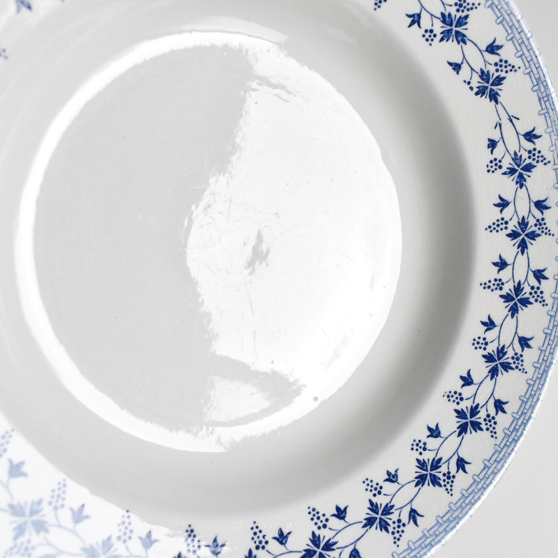 Vintage Deep Plate, Moulin des Loups Bleuets A