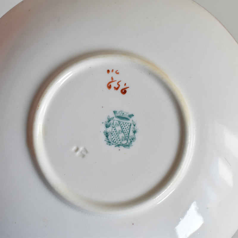 Antique Cup & Saucer Sarreguemines Minton 252 G