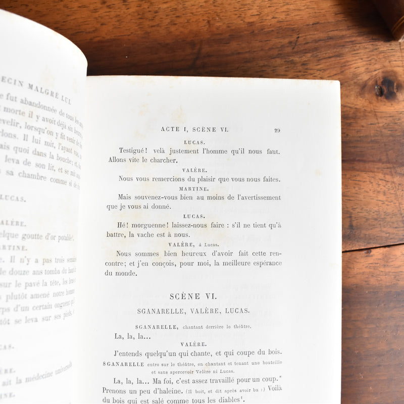 アンティーク本 moliere "Oeuvres completes tome 8"