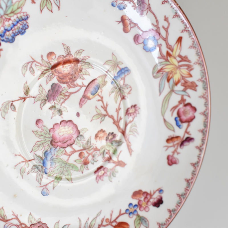 Antique Cup & Saucer Sarreguemines Minton 252 G