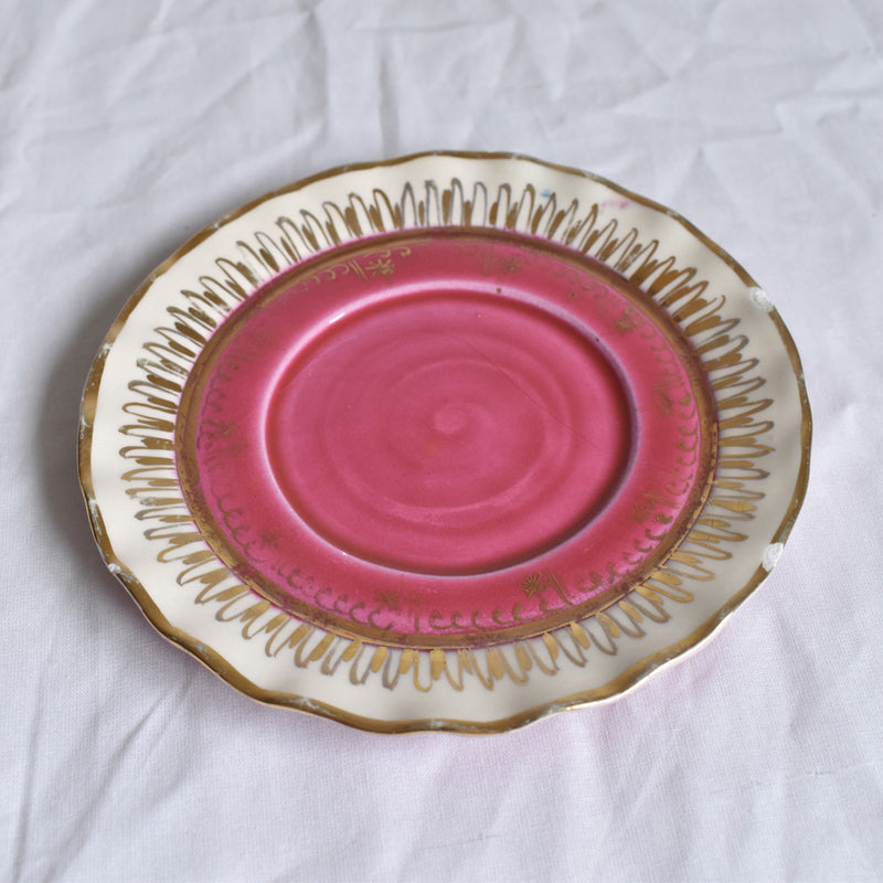 ア.ドラサンヴァル A.Dressinval チョコレートカップソーサー ピンク B