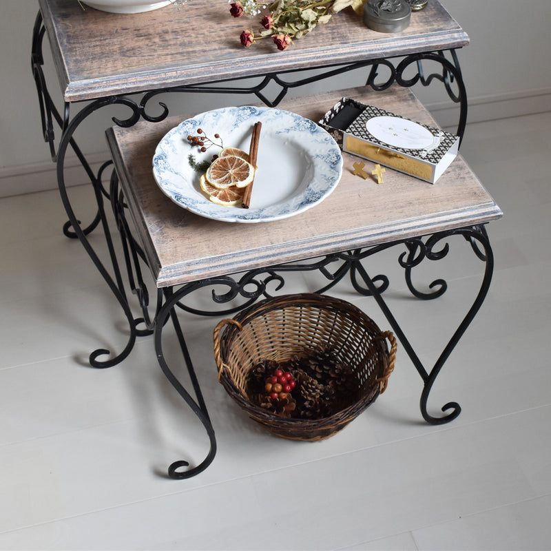 Vintage nesting tables