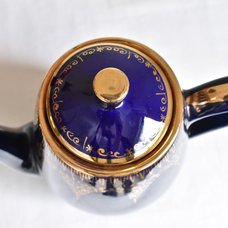 ア.ドラサンヴァル A.Dressinval コーヒーポット ダークブルー B