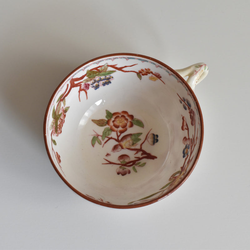 Antique Cup & Saucer Sarreguemines Minton 252 G