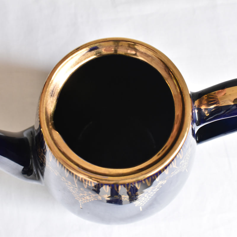 ア.ドラサンヴァル A.Dressinval コーヒーポット ダークブルー B