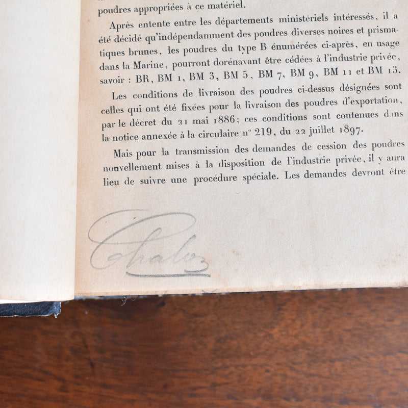 Antique Book "Lois et Reglements"