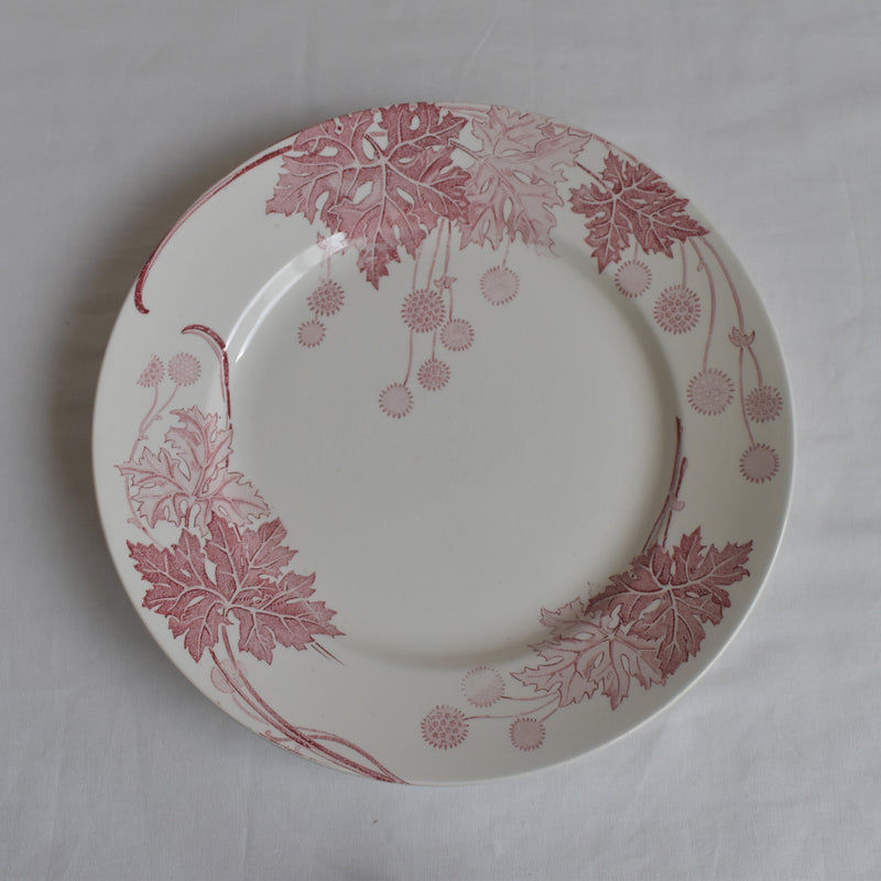 Antique Plate K&G Lunéville Platane N