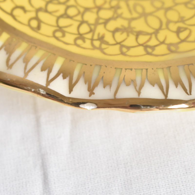 ア.ドラサンヴァル A.Dressinval コーヒーカップ＆ソーサー イェロー C