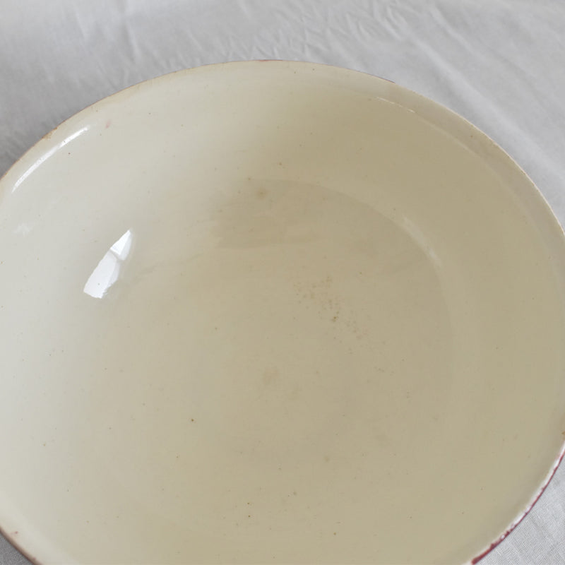 Antique Salad Bowl K&G Luneville Senlis
