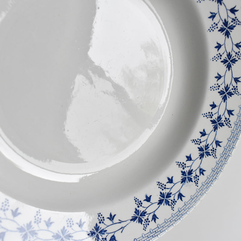 Vintage Deep Plate, Moulin des Loups, Bleuets B