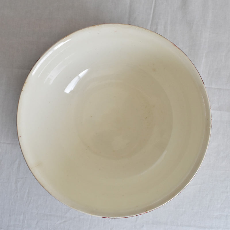 Antique Salad Bowl K&G Luneville Senlis
