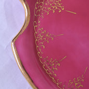 ドラサンヴァル  ヴィンテージ食器　ピンク　プレート　装飾