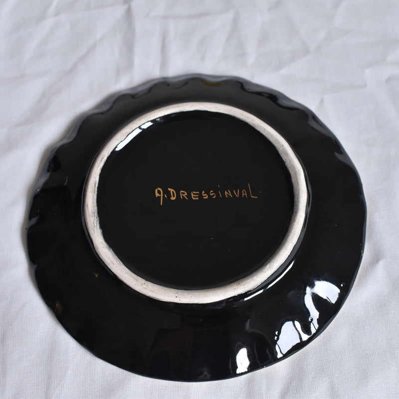 ア.ドラサンヴァル A.Dressinval チョコレートカップソーサー ブラック